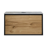 IKS 900 Wall Cabinet LV2 Matt Black with Porcelain Top