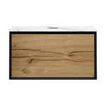 IKS 900 Wall Cabinet LV2 Matt Black with Porcelain Top