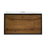 IKS 900 Wall Cabinet W5 Matt Black with Porcelain Top