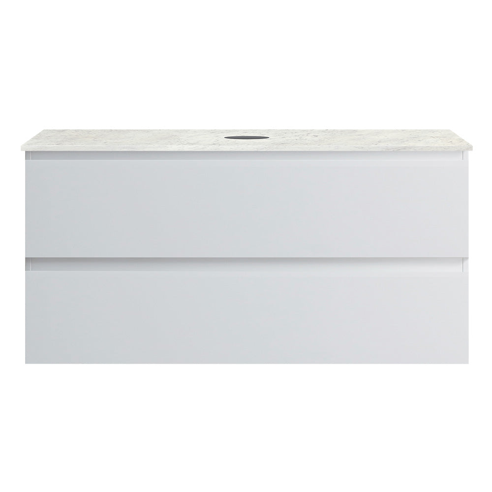 Pure Bianco + MyTop 1000 Wall Cabinet Matt White with Porcelain Top