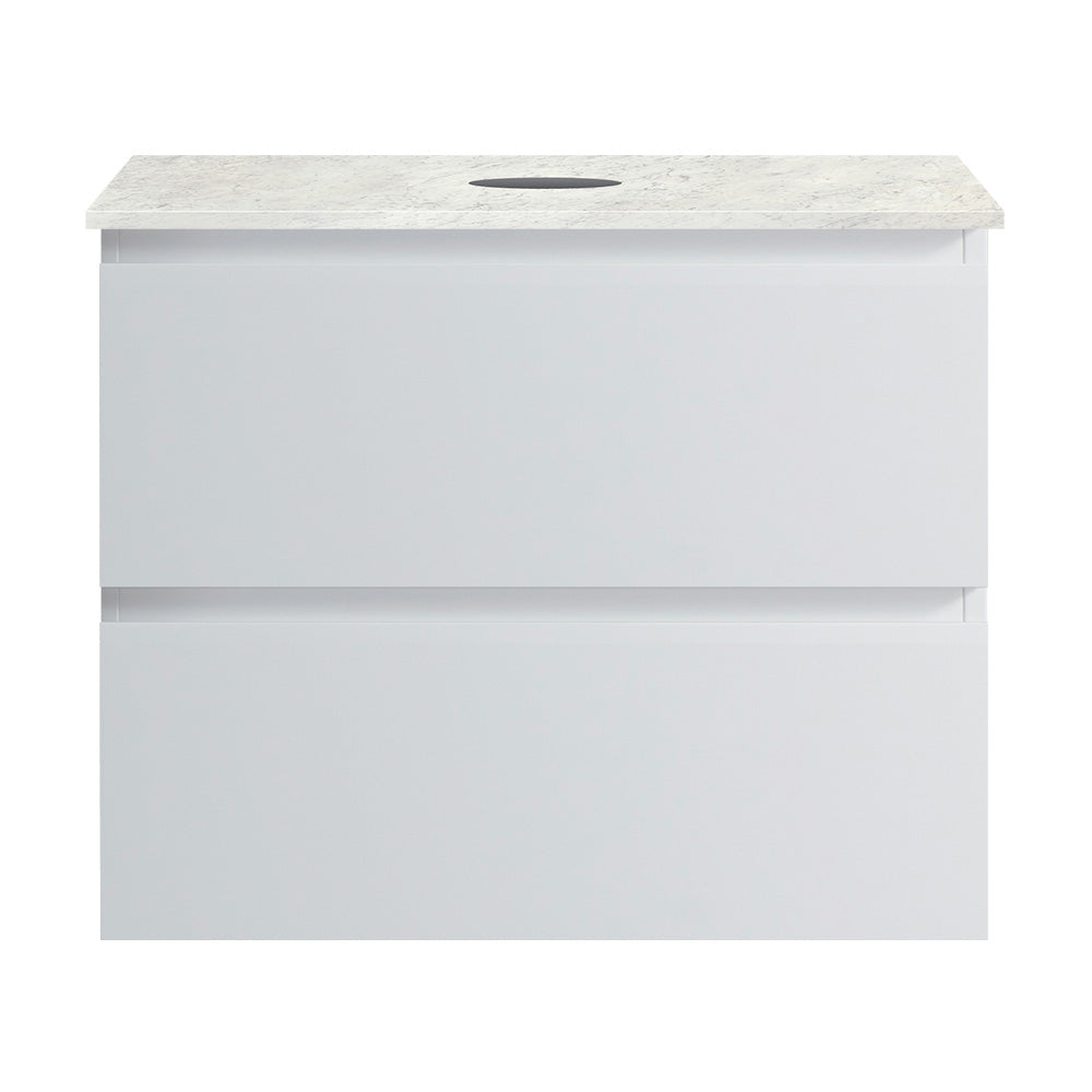Pure Bianco + MyTop 600 Wall Cabinet Matt White with Porcelain Top