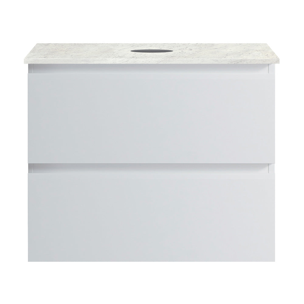 Pure Bianco + MyTop 600 Wall Cabinet Matt White with Porcelain Top