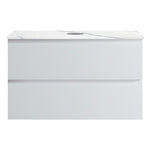 Pure Bianco + MyTop 800 Wall Cabinet Matt White with Porcelain Top
