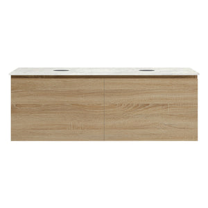 Rocki + MyTop 1200 Wall Cabinet Sahara with Porcelain Top Double