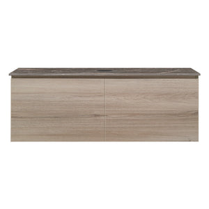 Rocki + MyTop 1200 Wall Cabinet Steel Oak with Porcelain Top