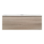 Rocki + MyTop 1200 Wall Cabinet Steel Oak with Porcelain Top