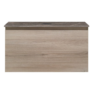 Rocki + MyTop 800 Wall Cabinet Steel Oak with Porcelain Top