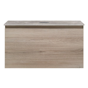 Rocki + MyTop 800 Wall Cabinet Steel Oak with Porcelain Top