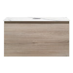 Rocki + MyTop 800 Wall Cabinet Steel Oak with Porcelain Top