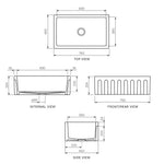 Rigolo Single Bowl Sink Reversible 760mm - Sink