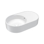 T65 Back to Wall Bench Basin with RH Shelf