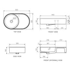 T65 Wall Basin with RH Shelf