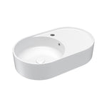 T65 Back to Wall Bench Basin with RH Shelf