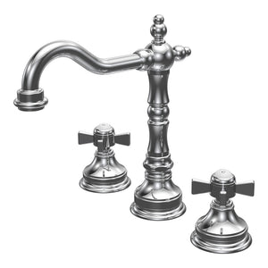 Hermitage Basin Set with Swivel Spout and Cross Handle