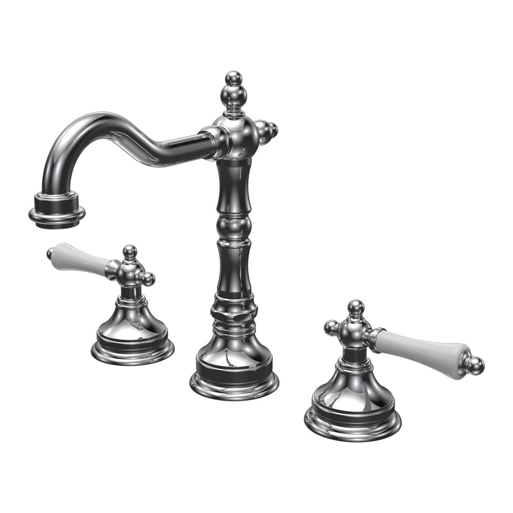 Hermitage Basin Set with Swivel Spout and Lever Handle