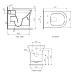 Play II Wall Hung Pan Rimless (including Soft Close Seat)