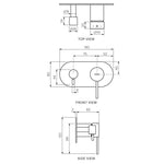 Play II Wall Mixer with 2-Way Diverter