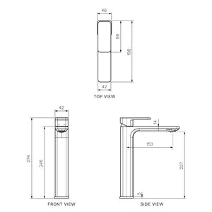 Quad II High Basin Mixer