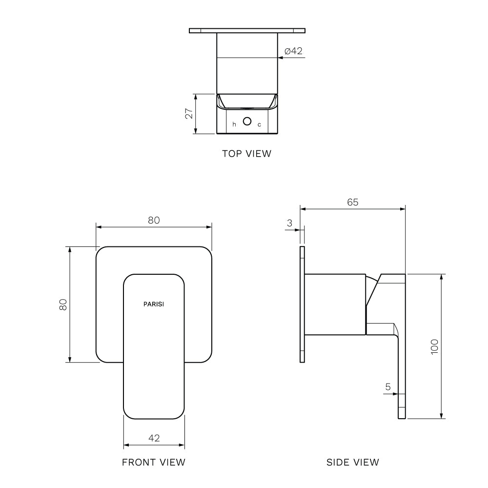 Quad II Wall Mixer