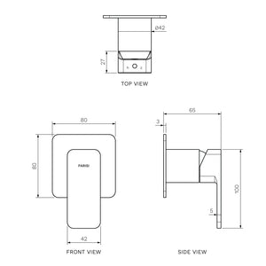 Quad II Wall Mixer