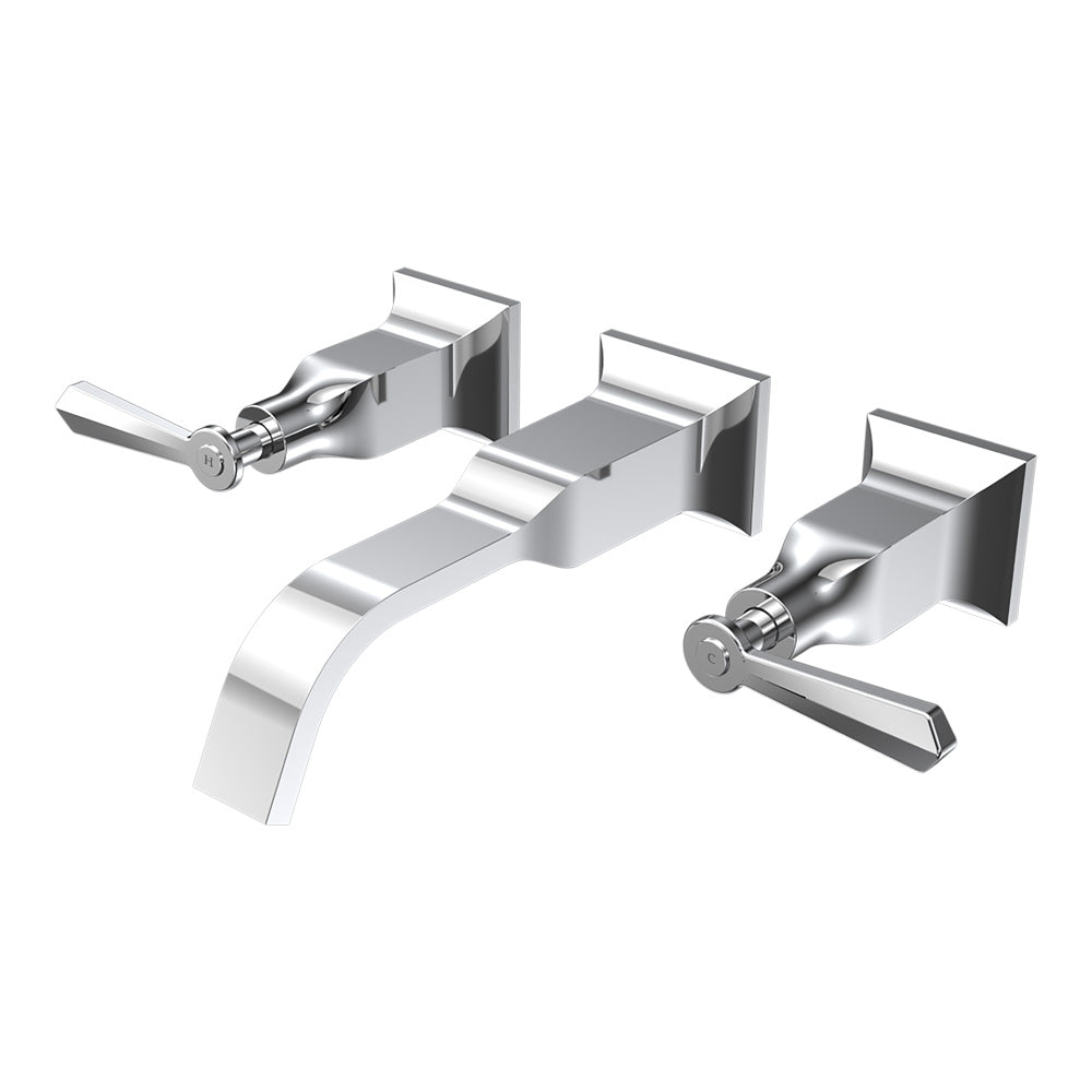 Jazz Lever Wall Basin Set with Spout