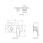 Freccia Wall Mixer with 2-Way Diverter