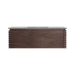 Loom 1200 Wall Cabinet Black Walnut with Marble Top and Wash Basin