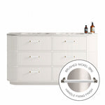 MODA 1800 Cabinet with Handles in Matt White