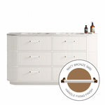 MODA 1800 Cabinet with Handles in Matt White