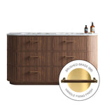 MODA 1800 Cabinet with Handles in Natural Oak