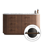 MODA 1800 Cabinet with Handles in Natural Oak