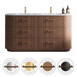 MODA 1800 Cabinet with Handles in Natural Oak
