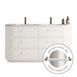 MODA 1800 Cabinet with Handles in Matt White