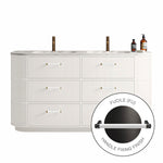 MODA 1800 Cabinet with Handles in Matt White