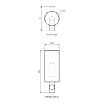 L'Hotel Wall Mounted Soap Dispenser (Bottom Press) 250ml
