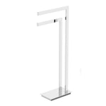 Quadro Freestanding Double Towel Holder