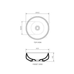 Oblo Bench Basin (40x40x15H)