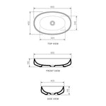 Oblo Bench Basin (65x40x15H)