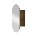 Elli 50 Oval Mirror Storage Cabinet - Mirror Storage