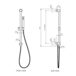Envy II Sliding Rail with Hand Shower - Matt Bronze