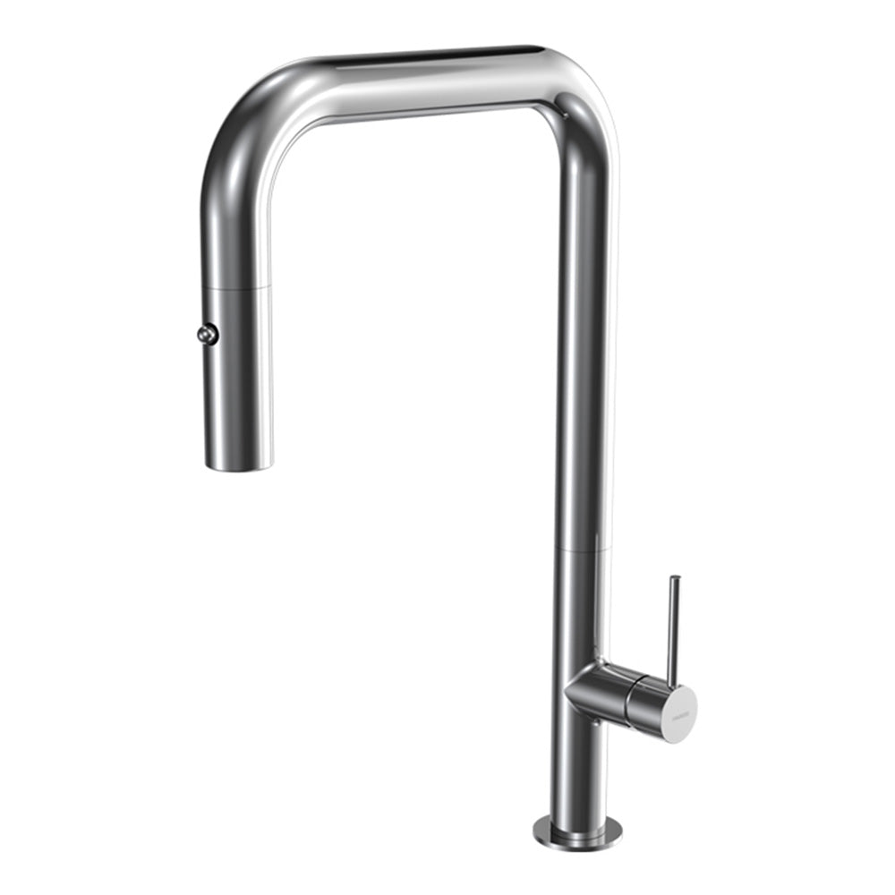 Envy 30 Kitchen Mixer with Square Spout and Pull-out Spray