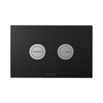 Twin Button Set on Black Glass Plate for PA111/PA121 - Chrome Buttons
