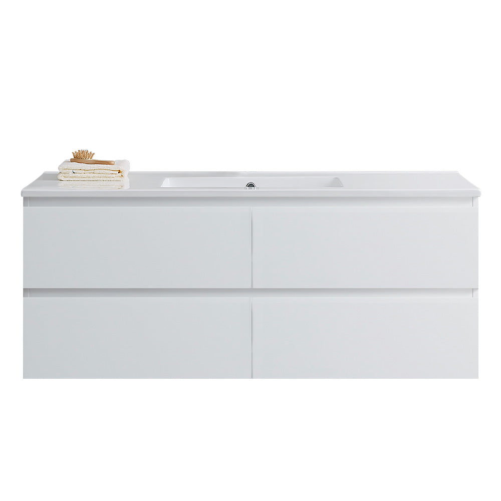 Pure Bianco II 1200 Wall Cabinet with Single Ceramic Top