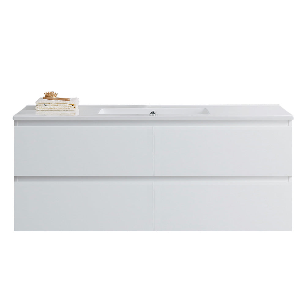 Pure Bianco 1200 Wall Cabinet with Single Ceramic Top