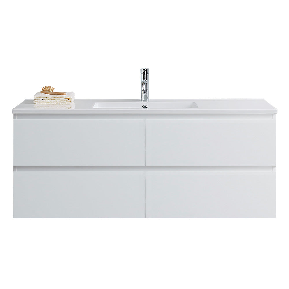 Pure Bianco 1200 Wall Cabinet with Single Ceramic Top