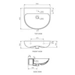 Ellisse Accessible Wall Basin