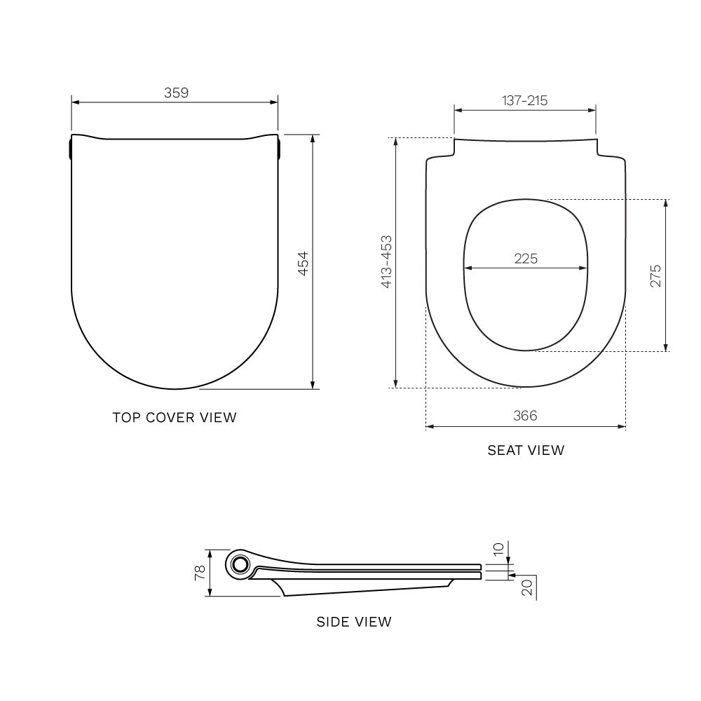Sway D2 Soft Close Seat (Pressalit)