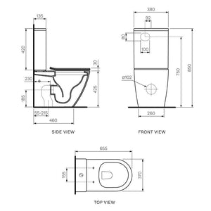 Ellisse II Wall Faced Suite Rimless (including Soft Close Seat) - Toilets