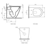 Ellisse II Wall Faced Pan Rimless (including Pressalit Seat) - Toilets