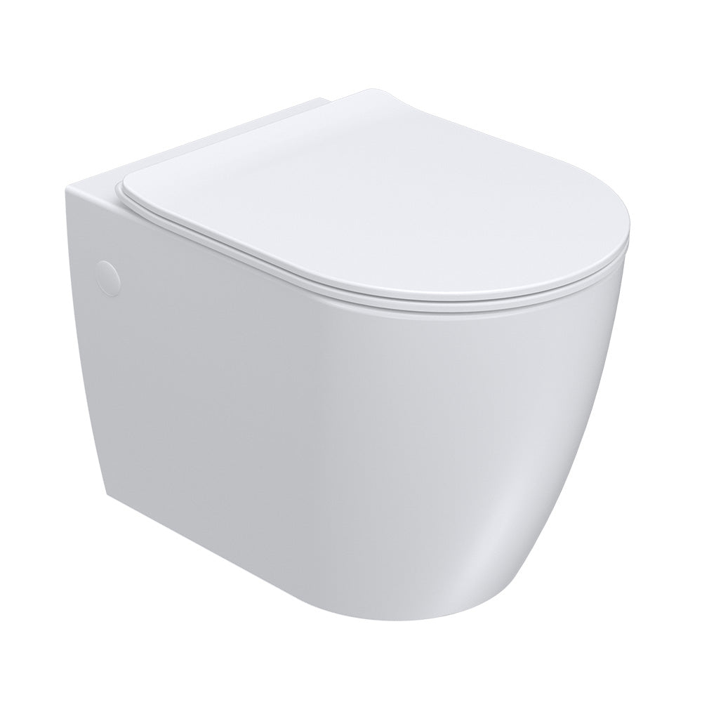 Ellisse II Wall Hung Pan Rimless (including Soft Close Seat)